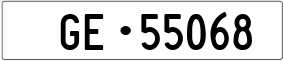 Trailer License Plate